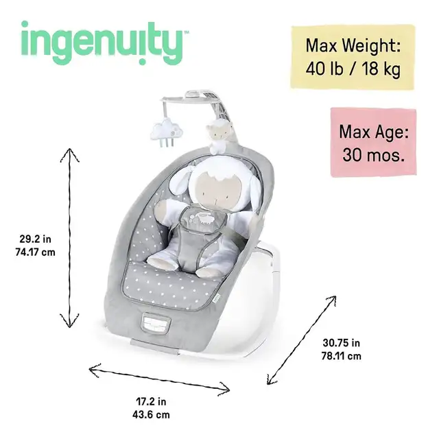 2-in-1 Lightweight Infant to Toddler Rocker and Baby Bouncer in Playpens, Swings & Saucers in Kitchener / Waterloo - Image 4