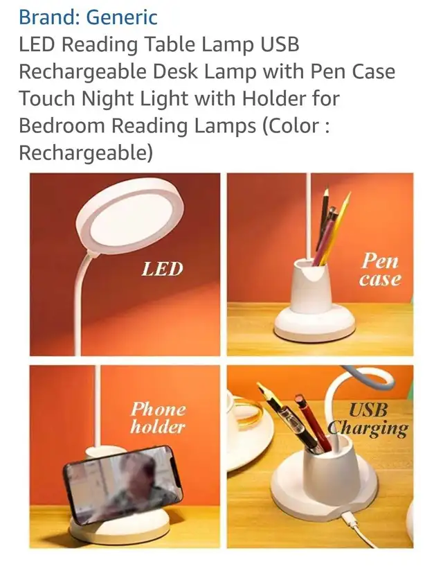 Desk/Bedroom Lamp with Pen Case in Indoor Lighting & Fans in Kitchener / Waterloo - Image 4