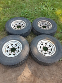 Truck rims and tires