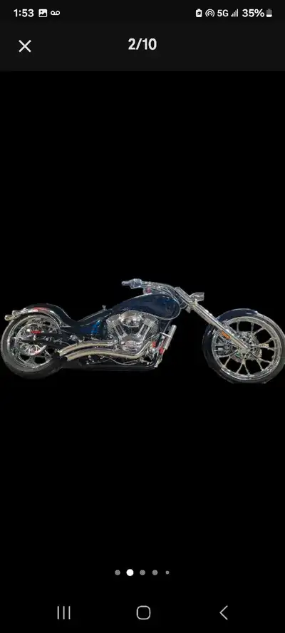 2011 Big Dog Motorcycles."wolf" chopper for sale. Has the fast fast 121 xwedge S&S fuel injected tri...