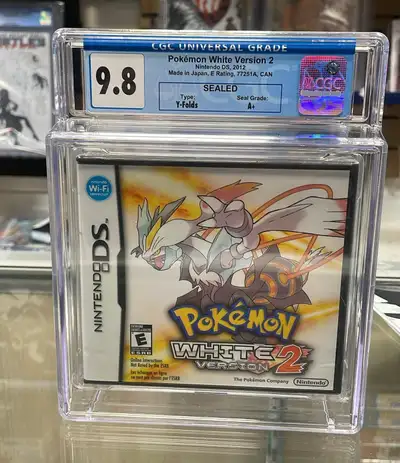 Nintendo DS Pokémon White Version 2 SEALED 9.8 A+ CGC, View more