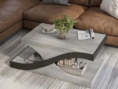 Modern Wave Coffee Table, View more