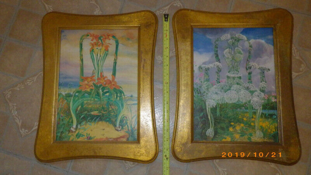 Two Timothy Mortin Professionally Framed Colourful Chair Prints in Arts & Collectibles in Saint John - Image 2
