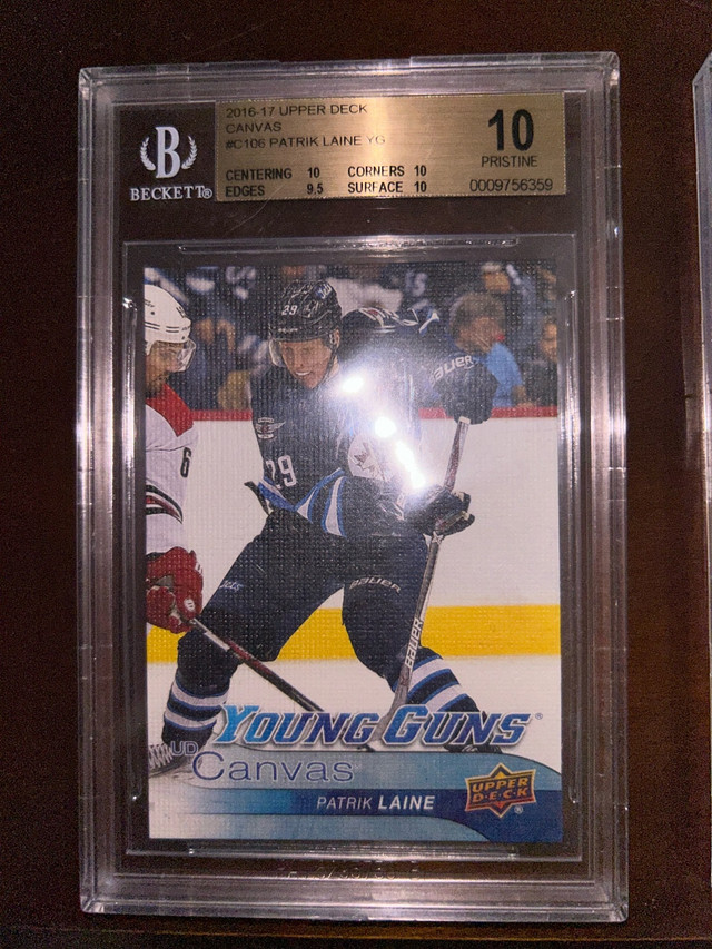 Patrik Laine Young Guns Canvas BGS 10 in Arts & Collectibles in St. Catharines