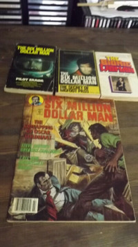 SIX MILLION DOLLAR MAN&BIONIC WOMAN BUNDLE/3 NOVELS+1 COMIC BOOK