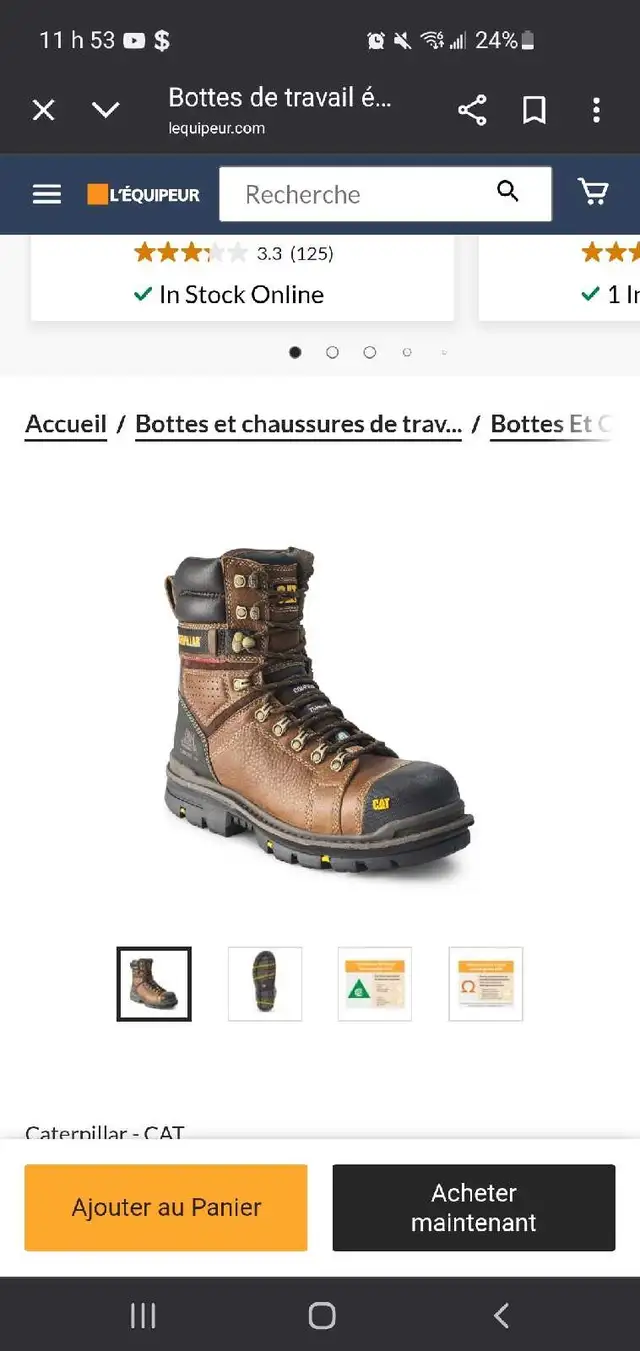 botte travail homme in Men's Shoes in Shawinigan - Image 4