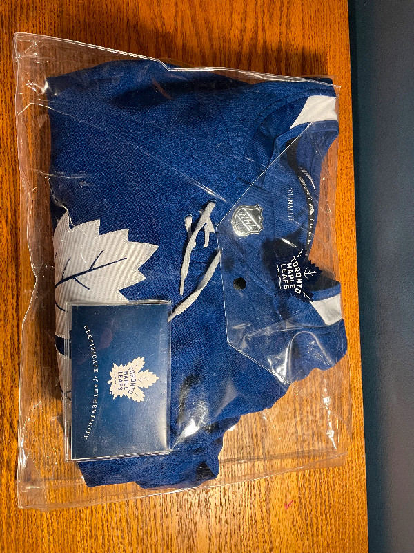 SIGNED leafs jersey - andreas johnson - mint condition/unopened in Hockey in City of Toronto