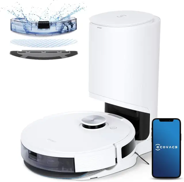 ECOVACS DEEBOT N10 Plus Robot Vacuum and Mop in Arts & Collectibles in City of Toronto - Image 2