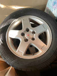 Goodyear All Season Tires and Aluminum Rims 215/55R16