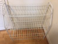 Spacious and minimalist 4 level metal rack for shoes, shelf,etc.