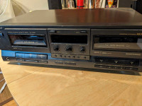 Technics dual cassette tape deck HX Pro