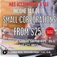 T2 Corporation Tax Return From $200, Payroll & GST/HST RTN, CPA