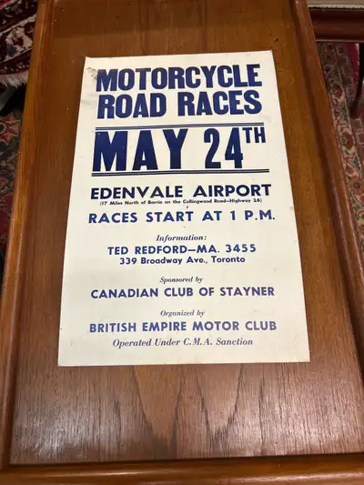 Motorcycle Road Races Poster, View more
