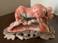 Carved Soapstone Horse Figurine
