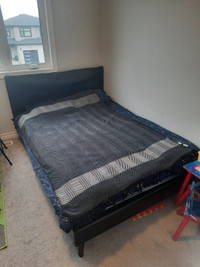 Like-New IKEA Full Bed w/ Mattress - Minor Headboard Fix!