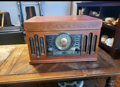 Antique Crosley Record Player with Radio, View more