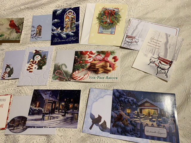 10 cartes de Noël avec de jolies enveloppes - Lebourgneuf  dans Art et objets de collection  à Ville de Québec - Image 3
