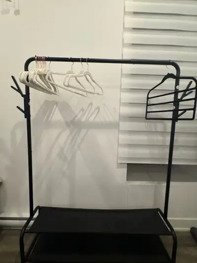 clothing rack (hangers included), View more