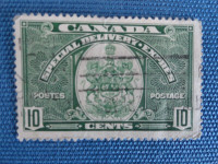 Timbre oblitéré du Canada de 1939 à 3,00$