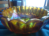 Carnival Glass Fruit. Bowl
