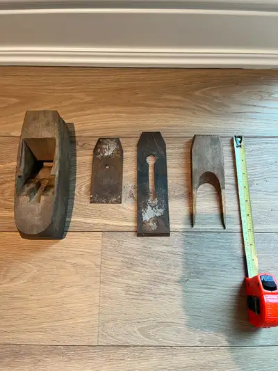 Antique Wood Plane. Wood Plane with 2 Metal Blades., View more