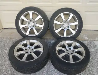 FOR SALE: 4x INFINITY 215/55 R17 Yokohama Tires + Great Rims! Selling a set of 4 Yokohama Infinity 2...
