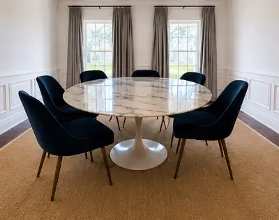 Tulip Marble Dining Table, View more