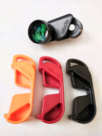 Telephoto and Wideangle clip-on phone lens