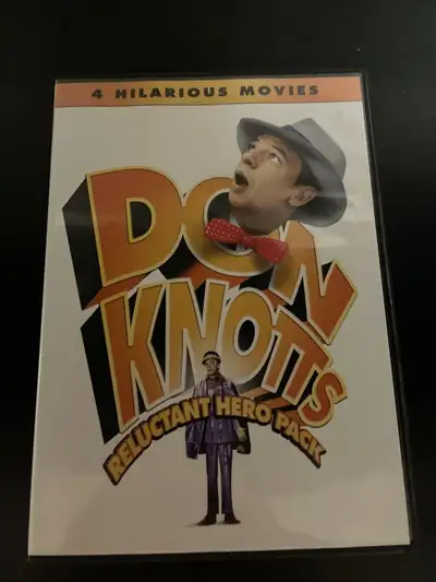 DON KNOTTS: RELUCTANT HERO PACK - Used 4 Film DVD Set In Excellent Condition. THE GHOST AND MR. CHIC...