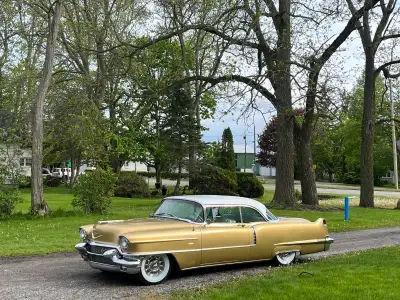 A mix of class, luxury and attitude. this 1956 Cadillac Coupe has an all original drivetrain with a...
