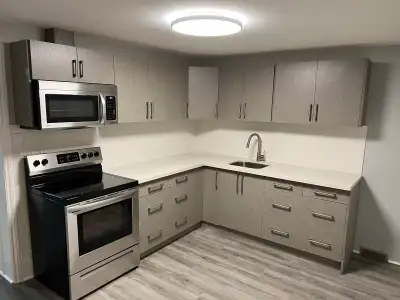 Renovated 1 bedroom apartment in quiet triplex. Bedroom on upper level. Main level has spacious livi...
