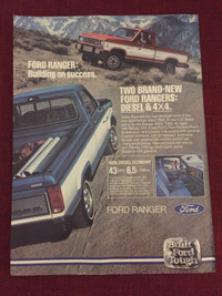 1983 Ford Ranger Diesel & 4x4 Original Ad