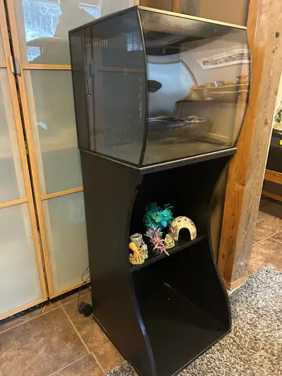 Fluval Flex Aquarium 15 gallon with stand  , View more