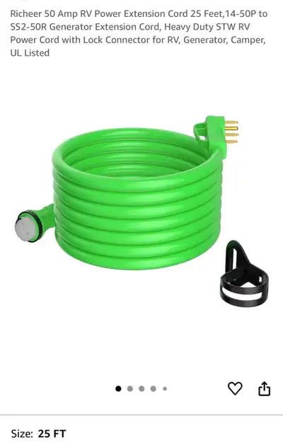 Brand new 25 Foot RV 50 AMP CORD