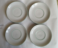 4 THOMAS PORCELAIN SAUCER PLATES MADE IN GERMANY