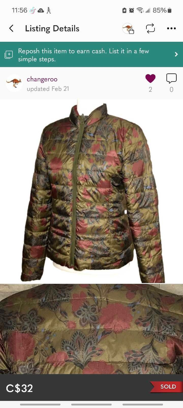 Spring /Fall jacket. Reversible  in Women's - Tops & Outerwear in Winnipeg - Image 4