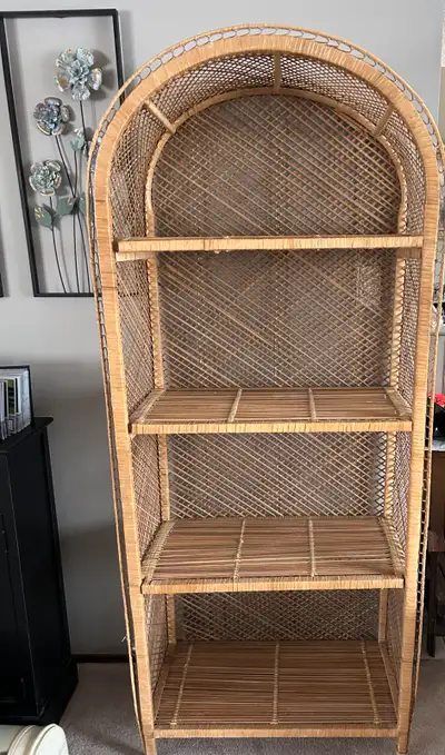 Wicker Rattan Shelf 6’, View more