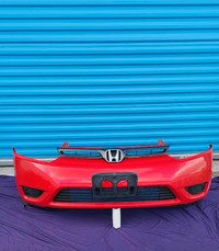 06-2008 Honda Civic Coupe Bumper  (Rallye Red - Paint Code R513)
