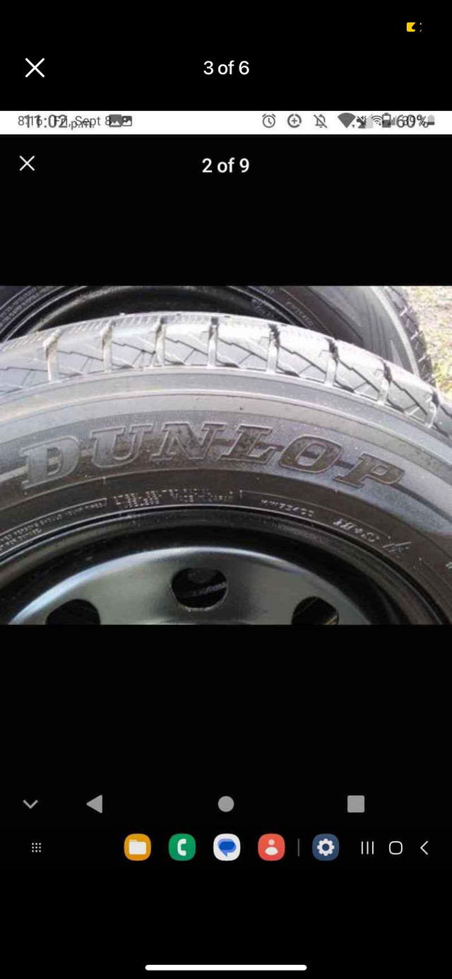 Set of 4 DUNLOP winter tires with rims(225 65 17) pattern (5×114 in Tires & Rims in Oakville / Halton Region - Image 3