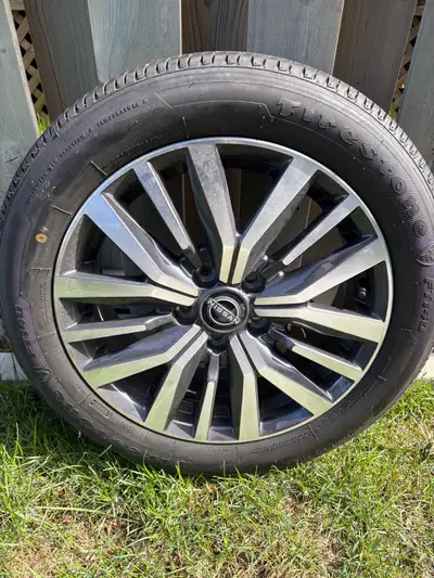 Set of Nissan tires, size 205/55R17 with a Firestone FT140 tire. Set of four tires in very good cond...