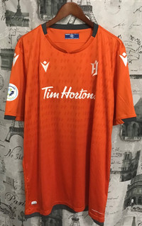 2023 Hamilton FORGE FC soccer jersey MACRON 4XL fits like 2XL. 