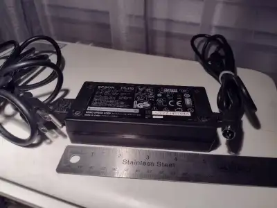 EPSON PS-180 / M159B AC Adapter- Printer 24VDC 2.1A w/power cord, View more