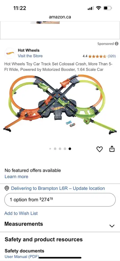 Hot wheels track motorized , View more