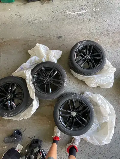 Lost one Wheel Center Hub Cap. One tire had a crack on the inside..
