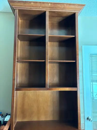 2 Custom Built Wood Book Shelves, View more
