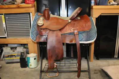 15” Circle A American Barrel Saddle Package, View more