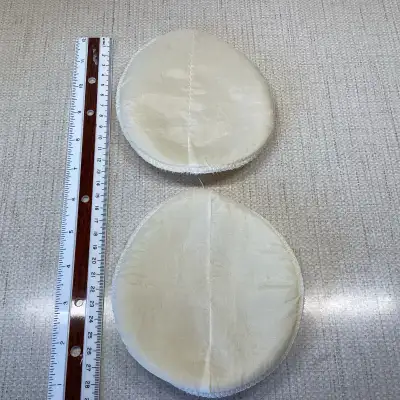 Cream 90s Dress Shoulder Pads with Velcro, View more