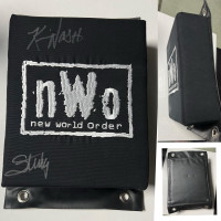 nWo Turn Buckle signed by Kevin Nash and Sting. 