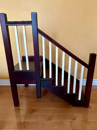 Vintage High Quality Step-up Solid wood Staircase with Railing, View more