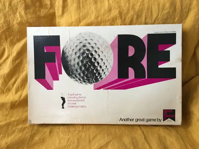 Fore - Golf Board game ( by House of Gordon ) (c) 1971 in Toys & Games in Mississauga / Peel Region - Image 2